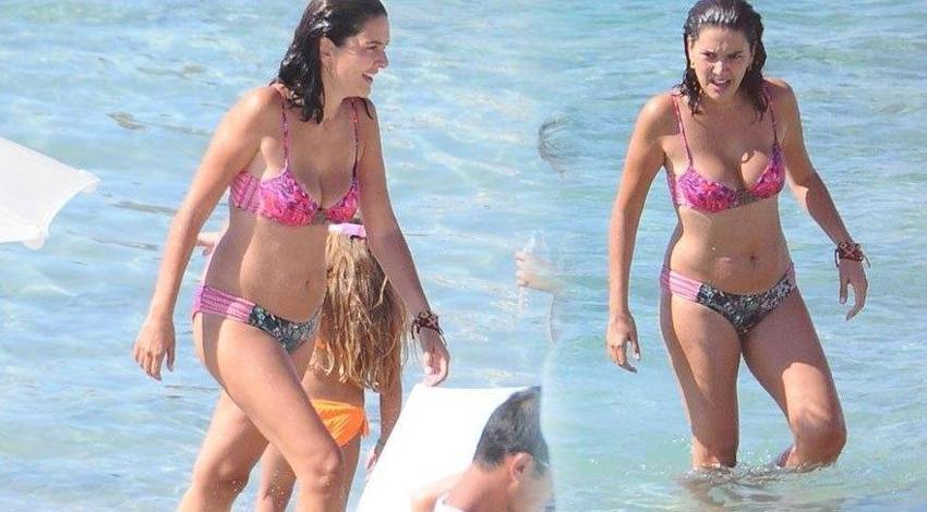Bergüzar Korel bikinili yakalandı!