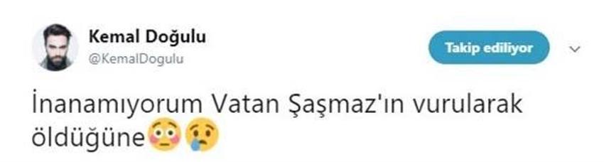 Vatan Şaşmaz'ın ölümüyle ünlüler yasa boğuldu...