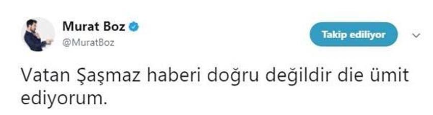 Vatan Şaşmaz'ın ölümüyle ünlüler yasa boğuldu...