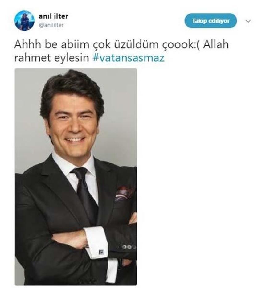 Vatan Şaşmaz'ın ölümüyle ünlüler yasa boğuldu...