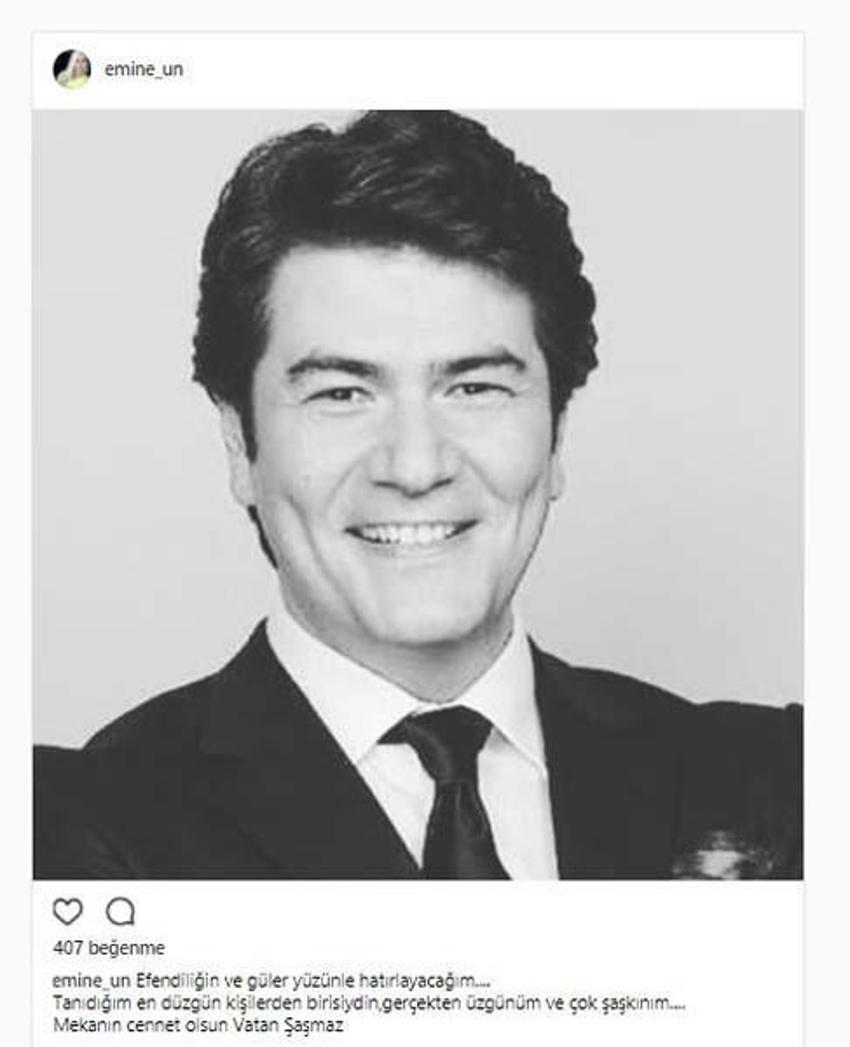Vatan Şaşmaz'ın ölümüyle ünlüler yasa boğuldu...