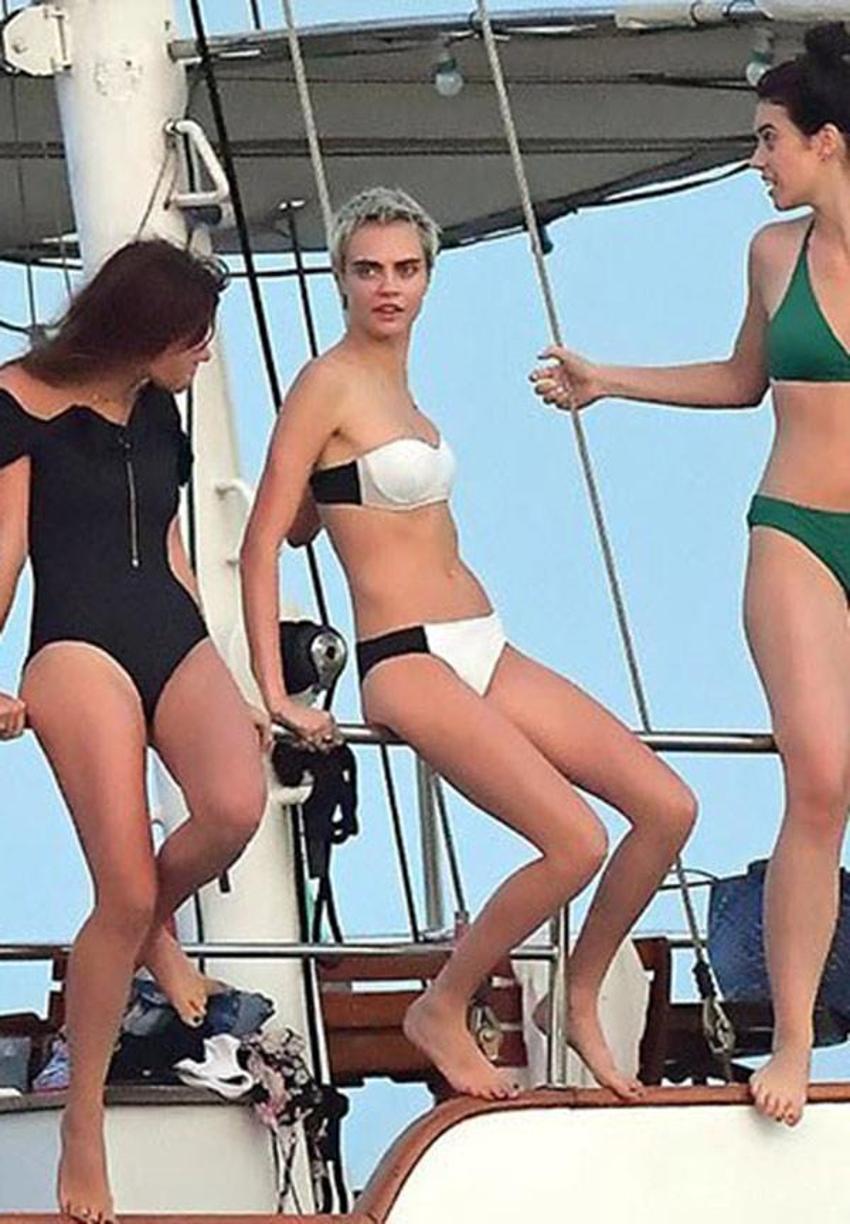 Cara Delevingne çok fena yakalandı!