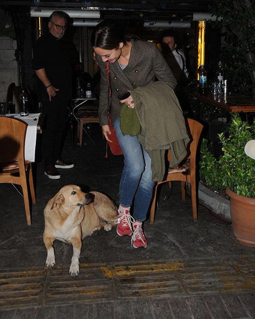 Birce Akalay köpeği görünce bakın ne yaptı?
