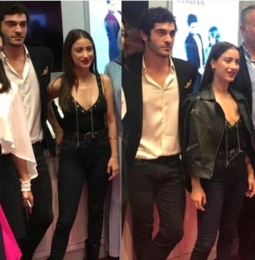 Hazal Kaya, göğüs dekolteli kıyafetiyle nefes kesti!