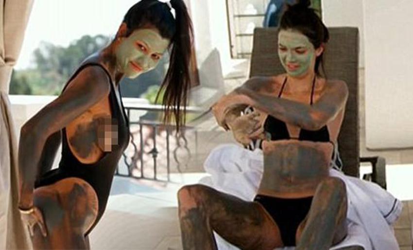 Kardashian'lar bikini giyip eğlendiler!