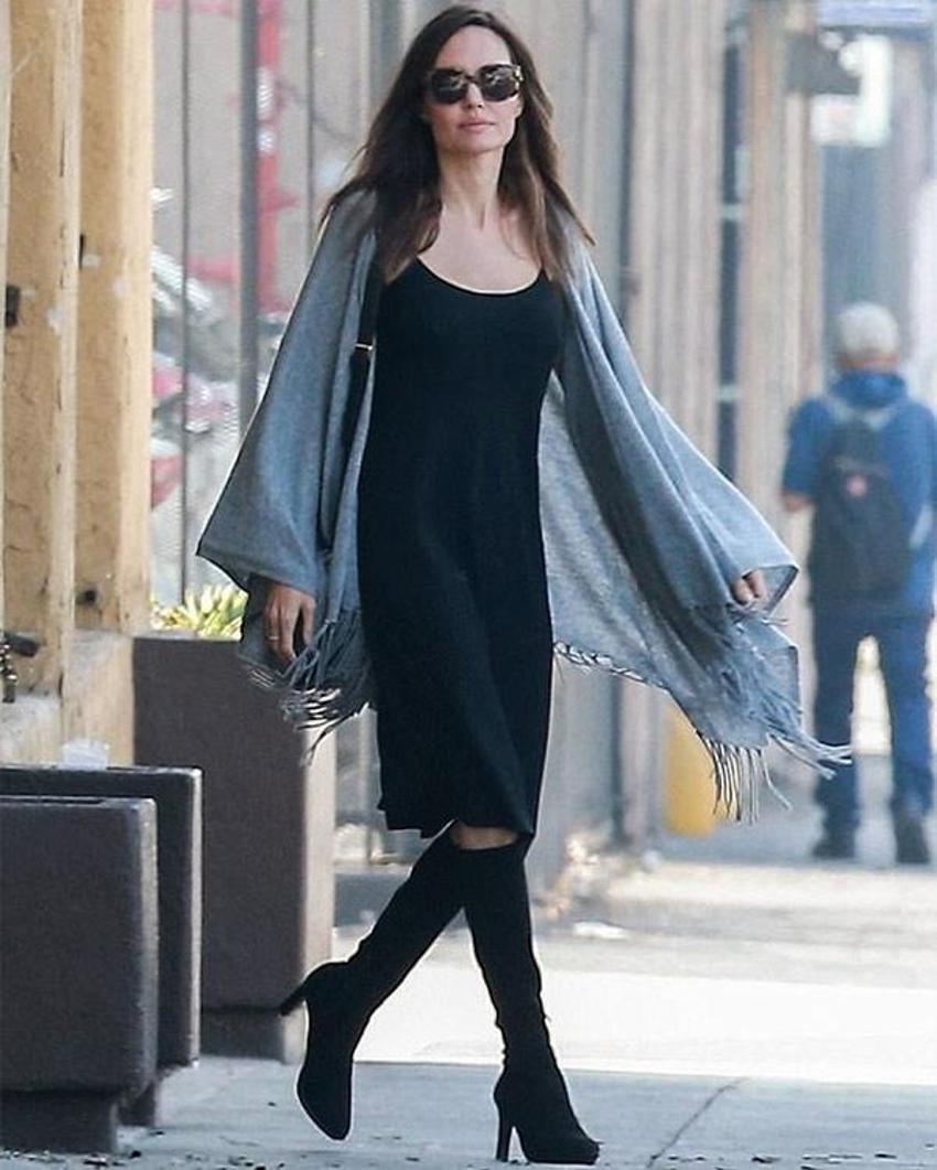 Angelina Jolie'nin dondurma keyfi!
