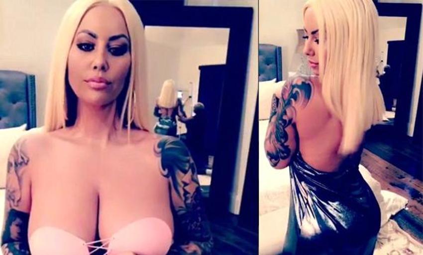 Amber Rose'un seksi paylaşımı tepki çekti!