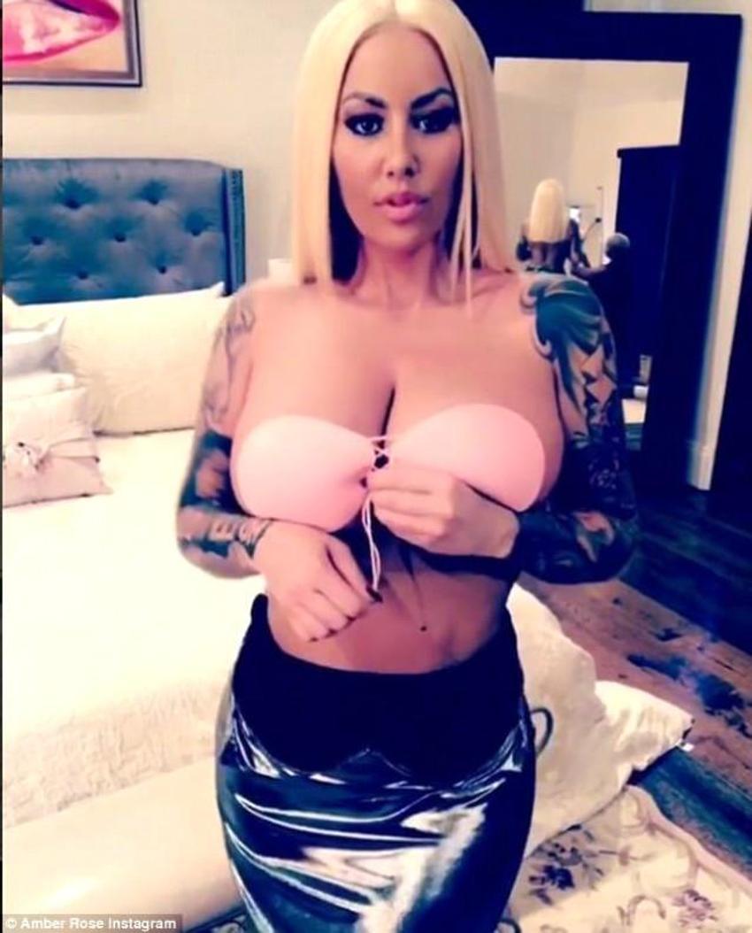 Amber Rose'un seksi paylaşımı tepki çekti!