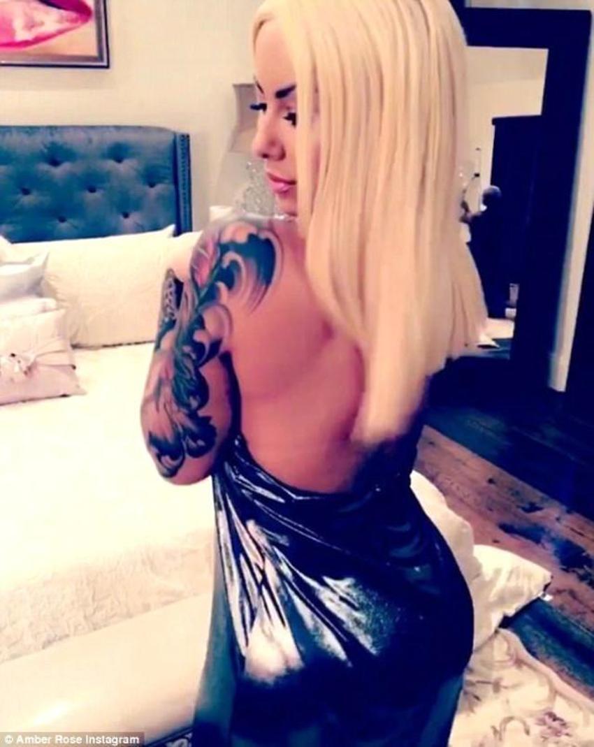 Amber Rose'un seksi paylaşımı tepki çekti!