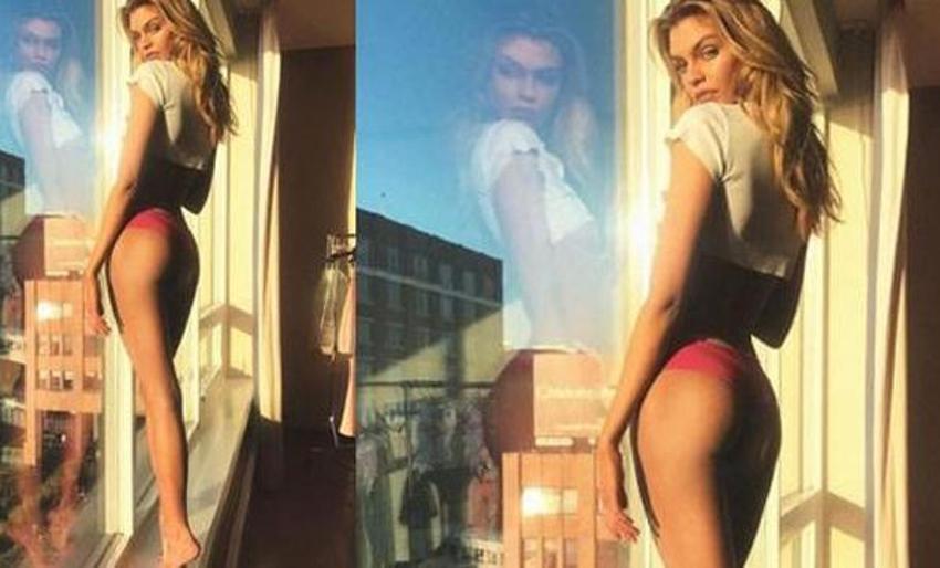Stella Maxwell şeffaf elbisesi ile partiye damga vurdu!