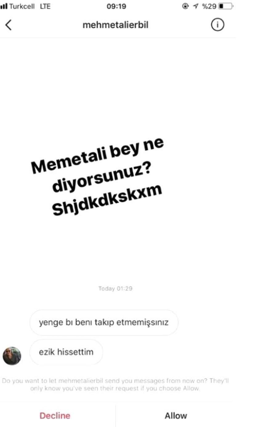 Mehmet Ali Erbil'i rezil etti! Mesajları açık açık paylaştı...