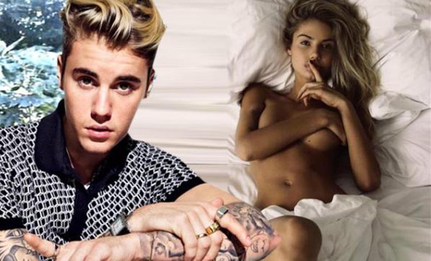 Justin Bieber'ın eski sevgilisi çırılçıplak soyundu!