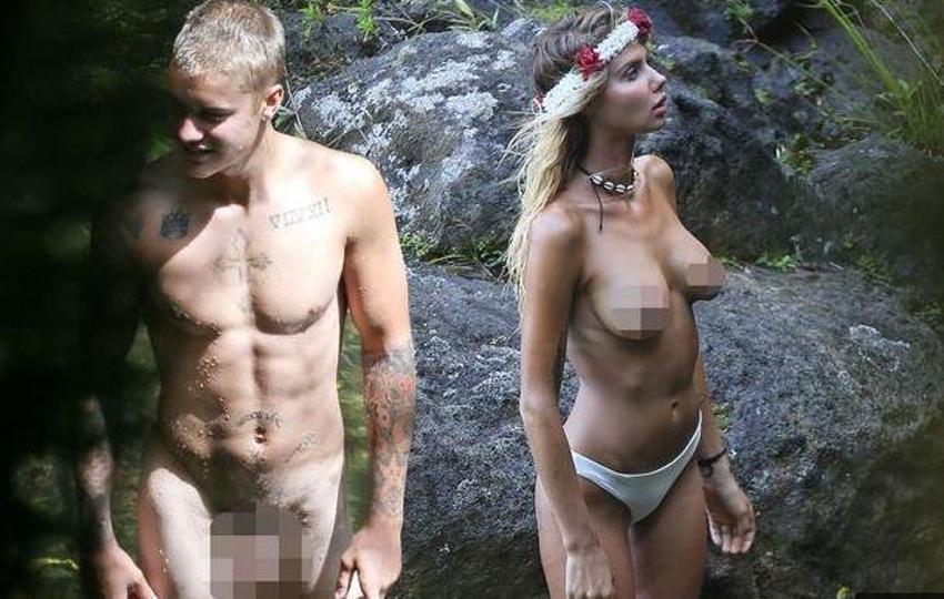 Justin Bieber'ın eski sevgilisi çırılçıplak soyundu!