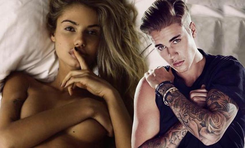 Justin Bieber'ın eski sevgilisi çırılçıplak soyundu!