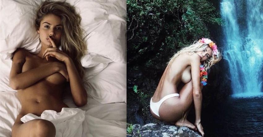 Justin Bieber'ın eski sevgilisi çırılçıplak soyundu!