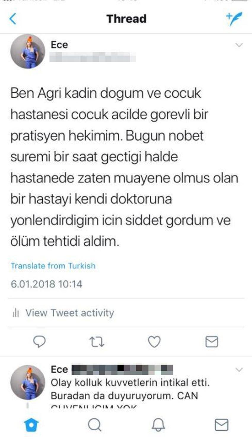 Saldırıya uğrayan doktor, yardım çağrısında bulundu!