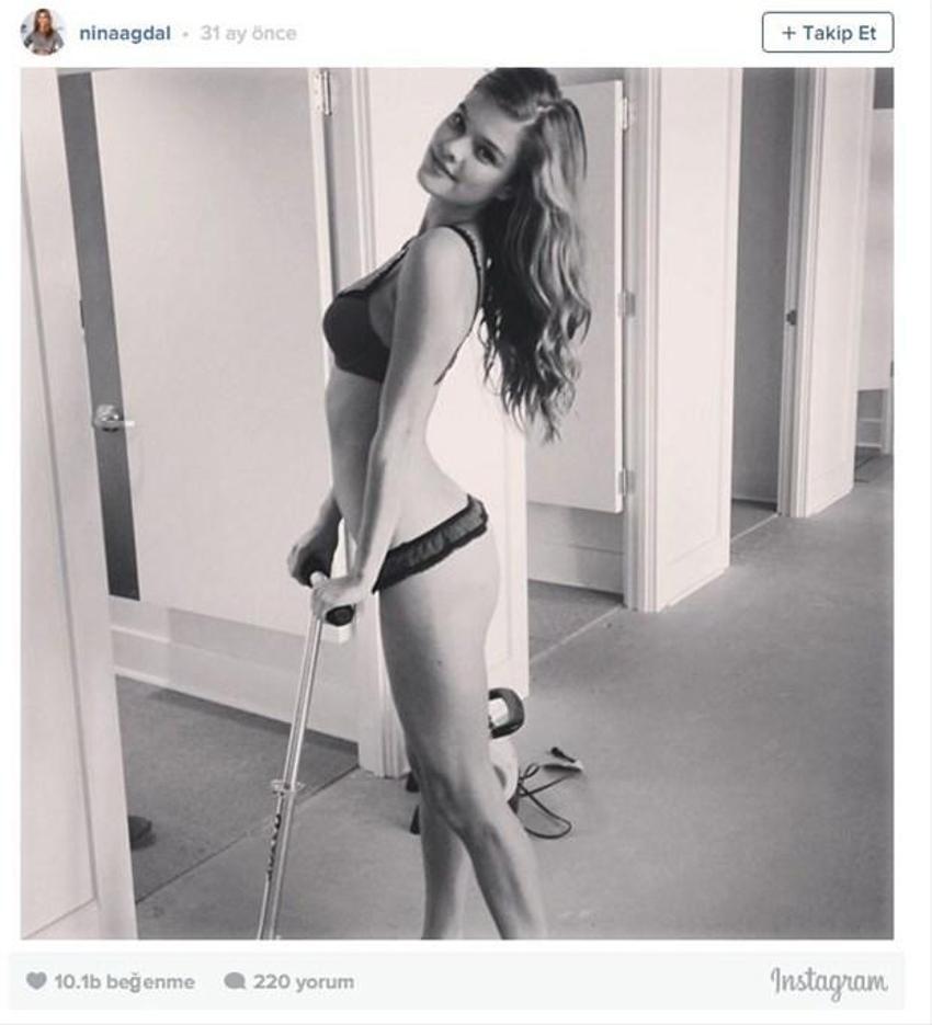 Nina Agdal'ı 'kilolu' diye geri çevirdiler!