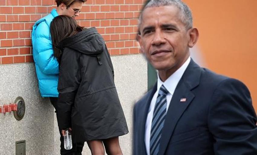 Obama'nın kızı sokak ortasında böyle yakalandı!