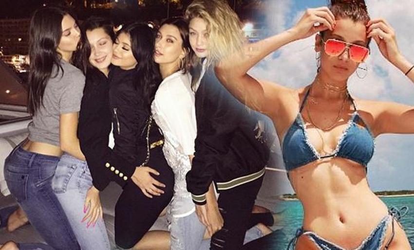 Bella Hadid'in zor anları! Göğsü açıldı ve...