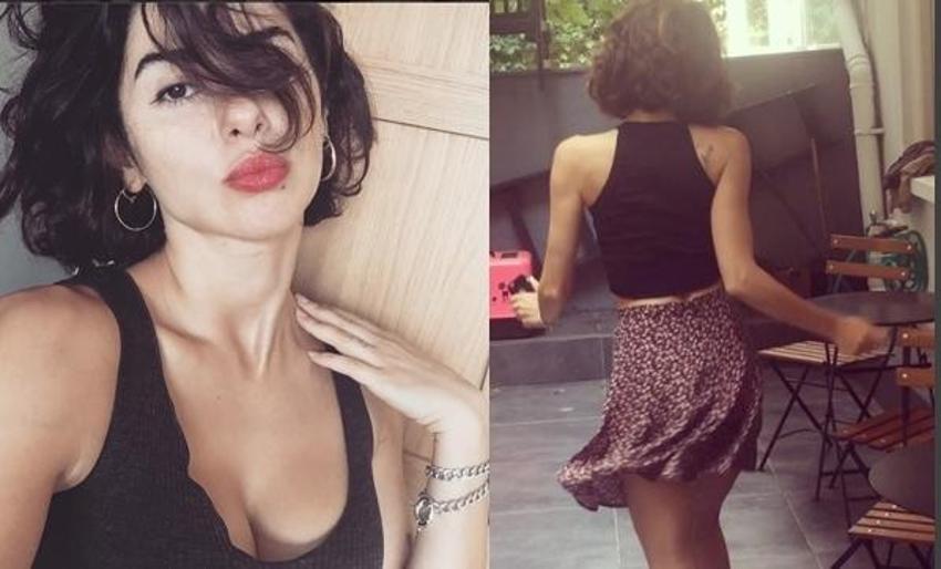 Göğüs dekolteli elbisesiyle nefes kesti!