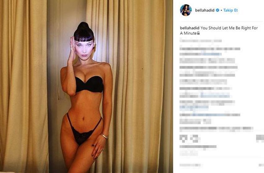 Bella Hadid sınır tanımıyor! Yine çıplak...