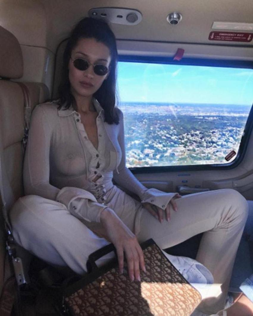 Bella Hadid sınır tanımıyor! Yine çıplak...