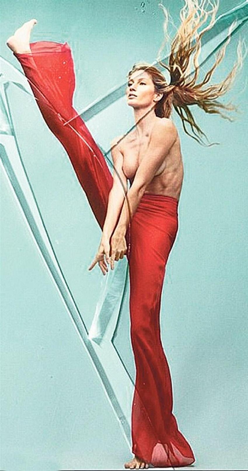 Gisele'den tam destek!