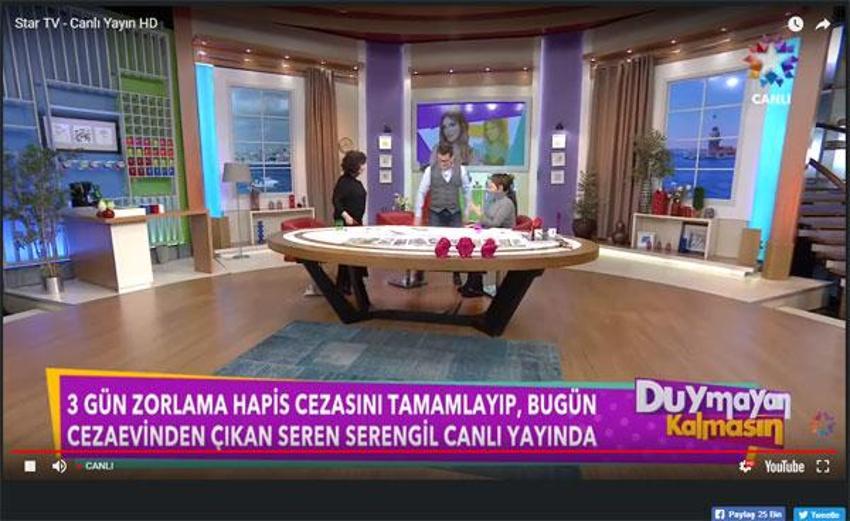 Seren Serengil cezaevinden çıktı canlı yayına koştu!