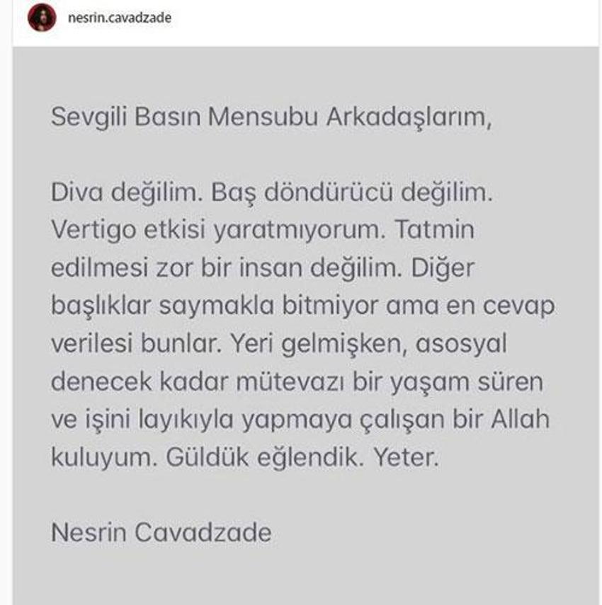 'Tatmin edilmesi zor bir insan değilim'