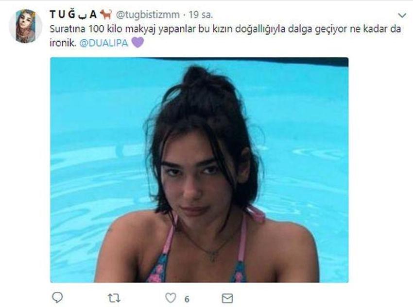Türk hayranları Dua Lipa'yı Birsu Demir'e benzetti