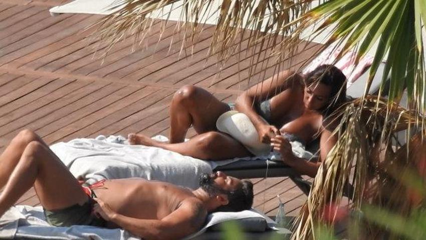 Asena ve Hasan Dere çifti Bodrum'da aşka geldi
