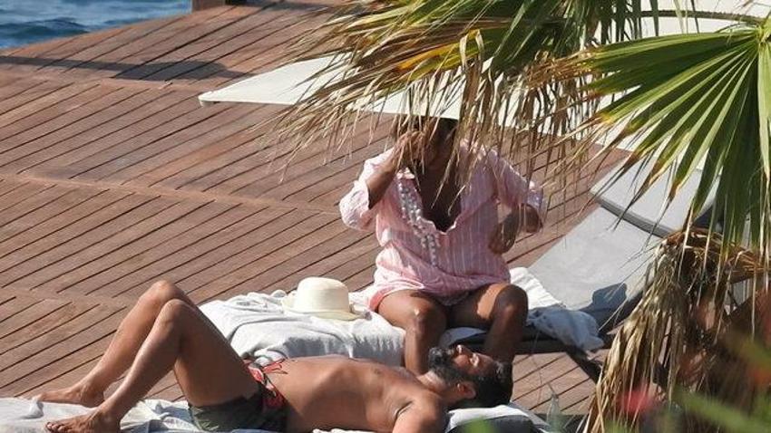 Asena ve Hasan Dere çifti Bodrum'da aşka geldi