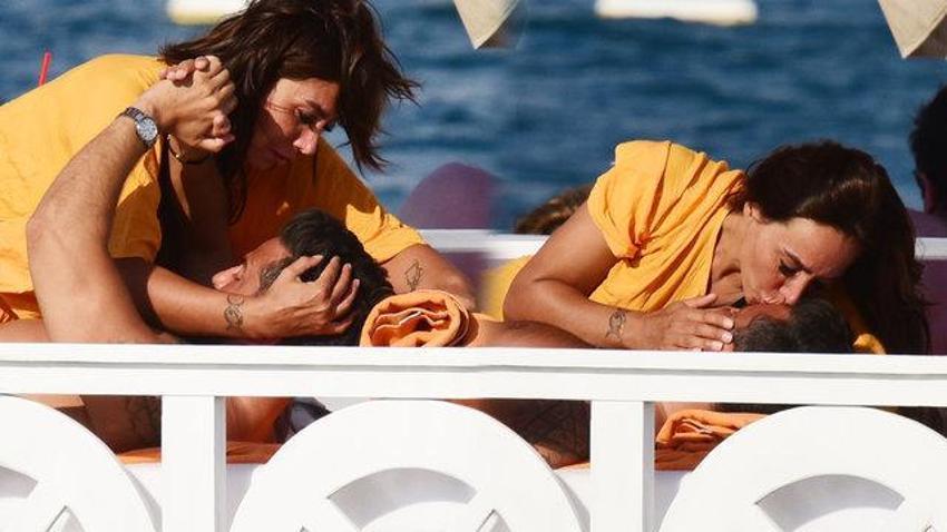 Asena ve Hasan Dere çifti Bodrum'da aşka geldi