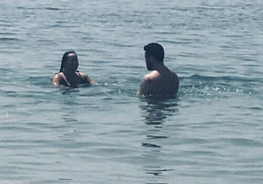 Asena ve Hasan Dere çifti Bodrum'da aşka geldi