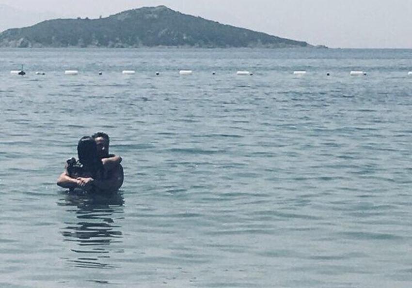 Asena ve Hasan Dere çifti Bodrum'da aşka geldi