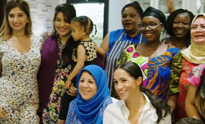 Meghan Markle Müslüman kadınlarla yemek yaptı