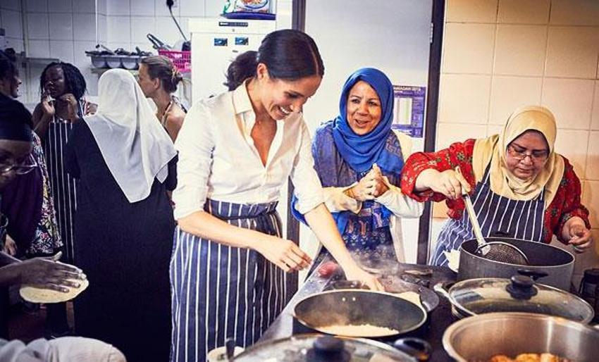 Meghan Markle Müslüman kadınlarla yemek yaptı