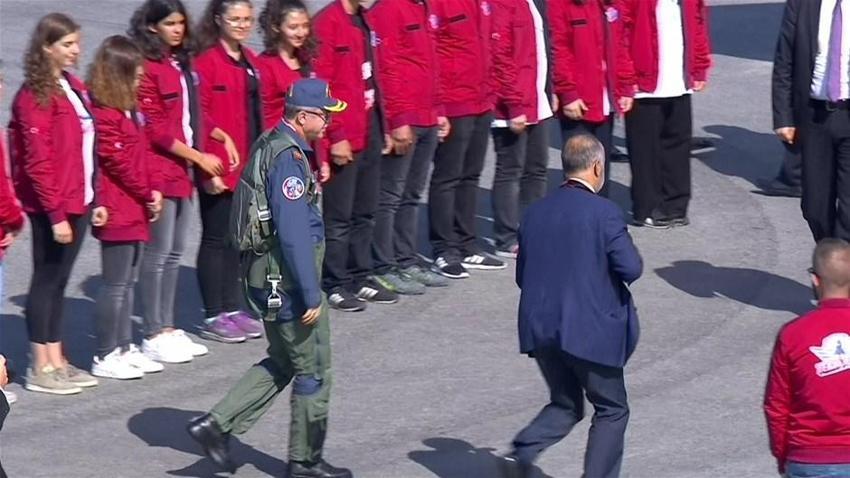 Erdoğan TEKNOFEST'e böyle geldi