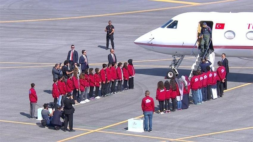 Erdoğan TEKNOFEST'e böyle geldi