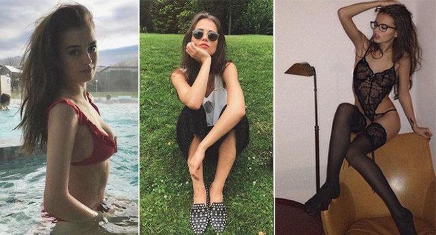 Türk güzel Elif Aksu'nun küvet pozu olay oldu