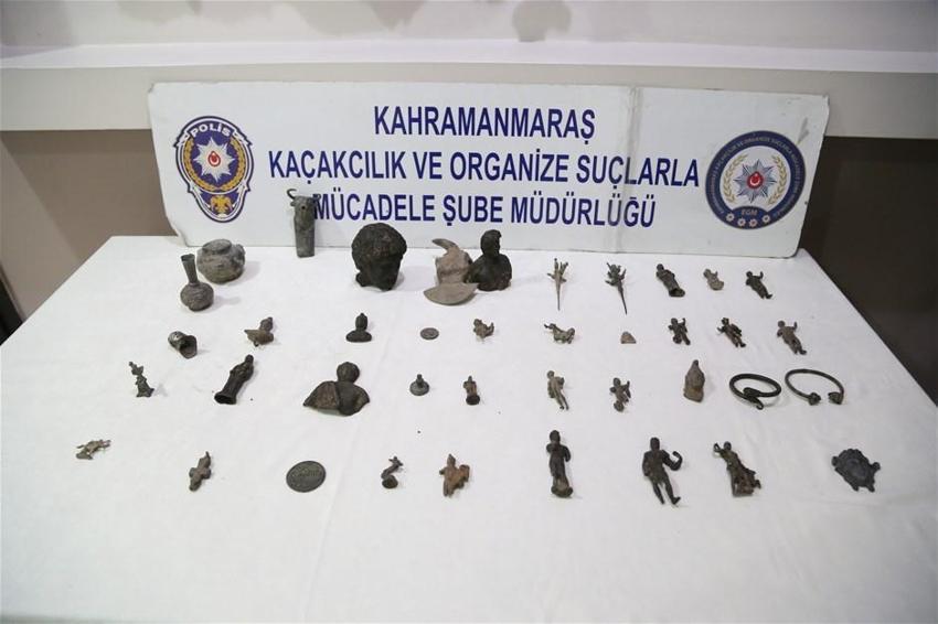 Kahramanmaraş'ta tarihi eser operasyonu