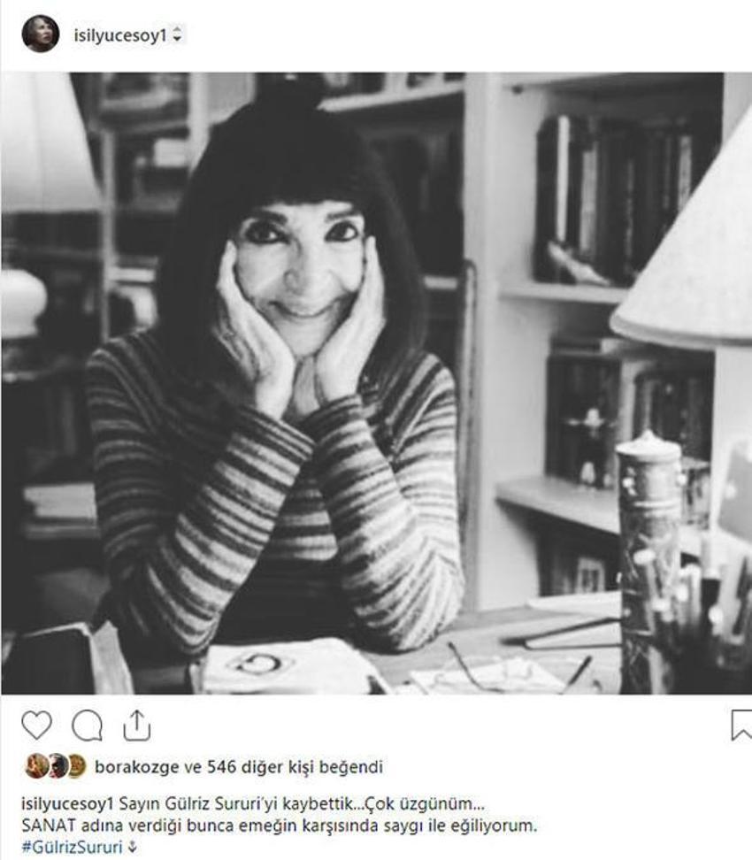 Gülriz Sururi'nin ardından yazdılar! Kavuştunuz birbirinize...