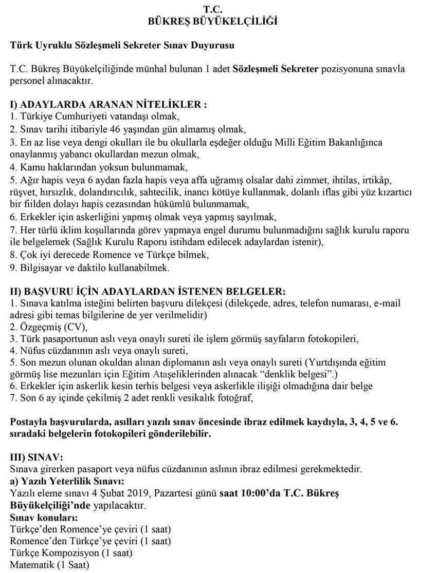 2019’da hangi kurum kaç kişi alacak?