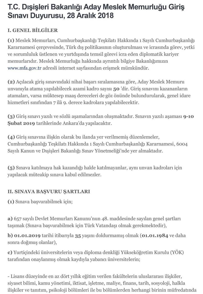 2019’da hangi kurum kaç kişi alacak?
