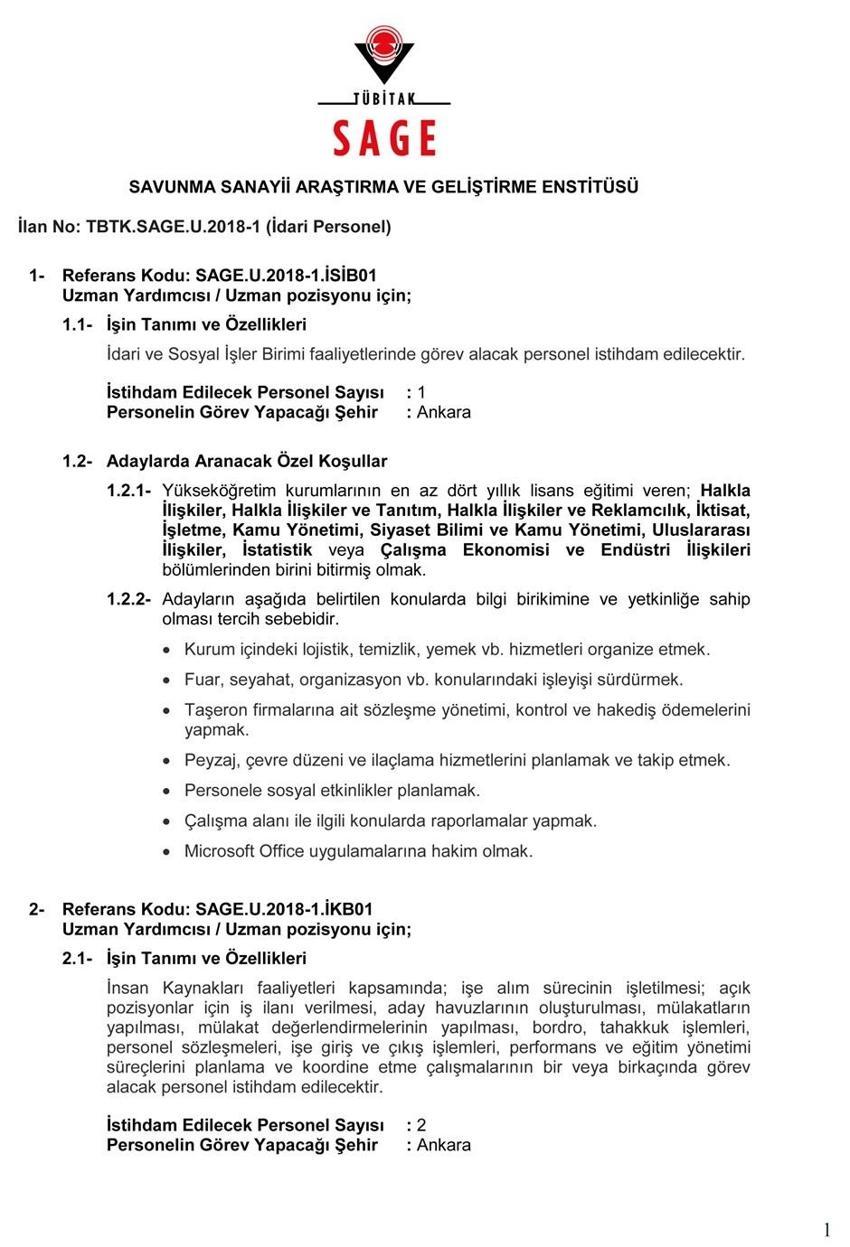 2019’da hangi kurum kaç kişi alacak?