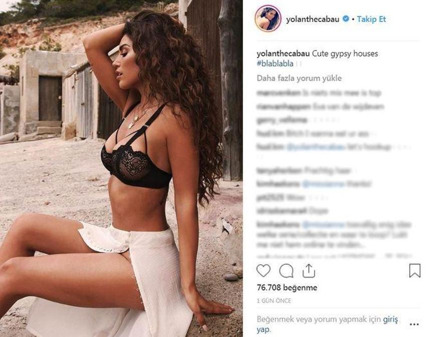 Yolanthe Cabau'dan olay paylaşım