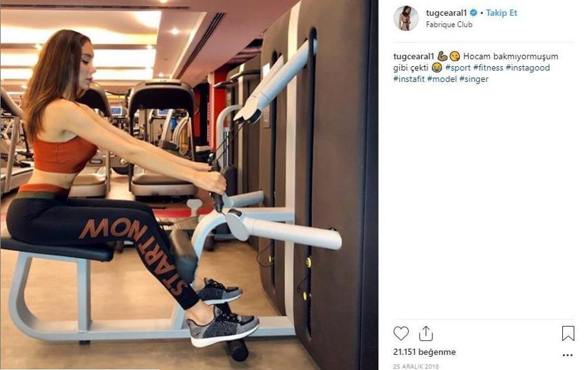 Tuğçe Aral'dan sosyal medyayı sallayan poz!