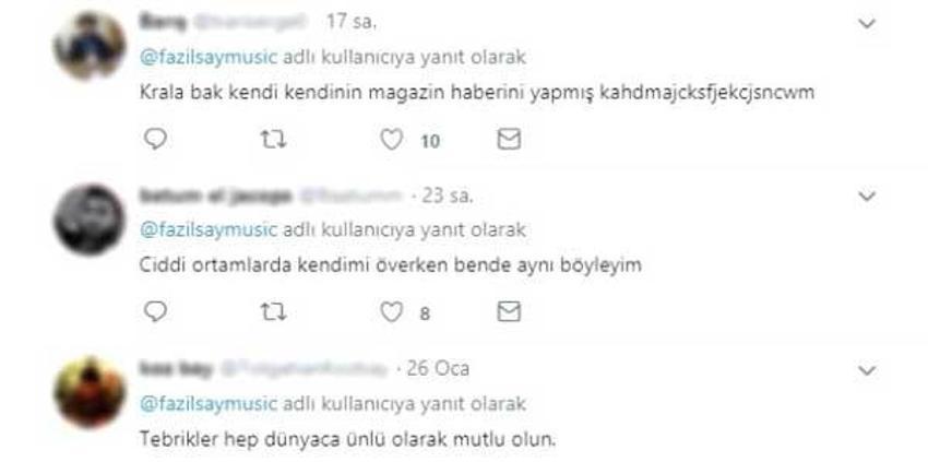 Fazıl Say'ın paylaşımı olay oldu!