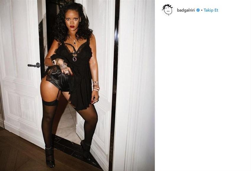 Rihanna'nın cüretkaz pozu nefes kesti
