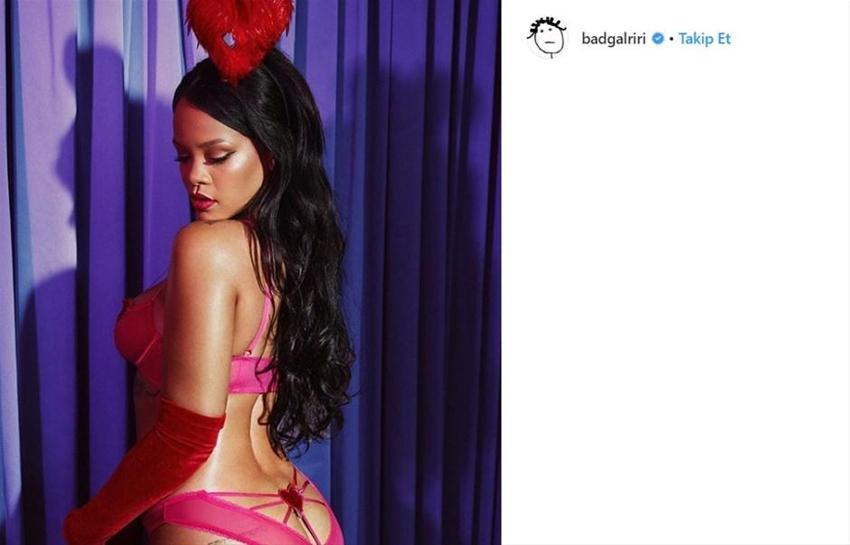 Rihanna'nın cüretkaz pozu nefes kesti